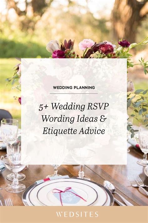 5+ Wedding RSVP Wording Ideas & Timeline .